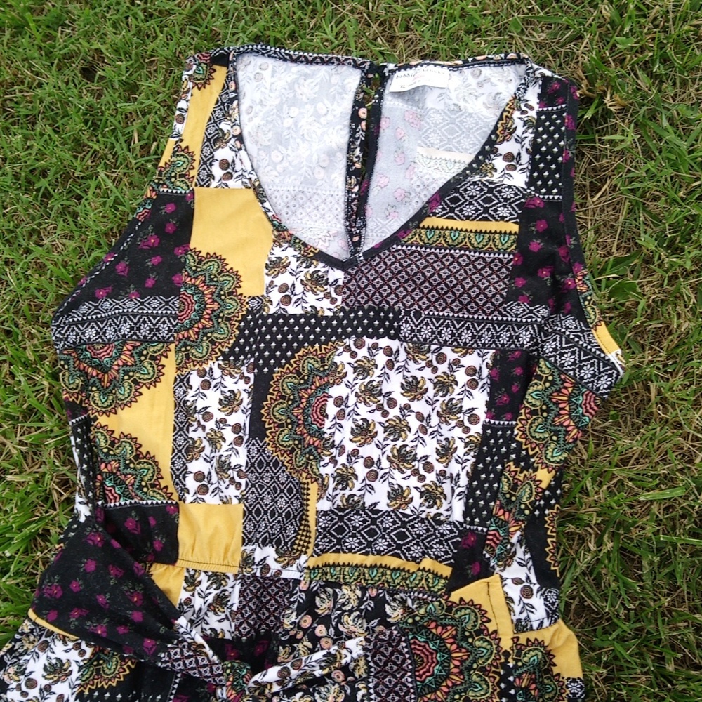 Colorful Paisley Patchwork Pattern Comfy One Piec… - image 5